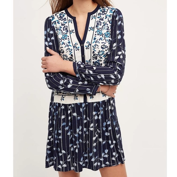 Anthropologie Dresses & Skirts - Anthropologie Embroidered Floral Dress by Tiny Sz S EUC
